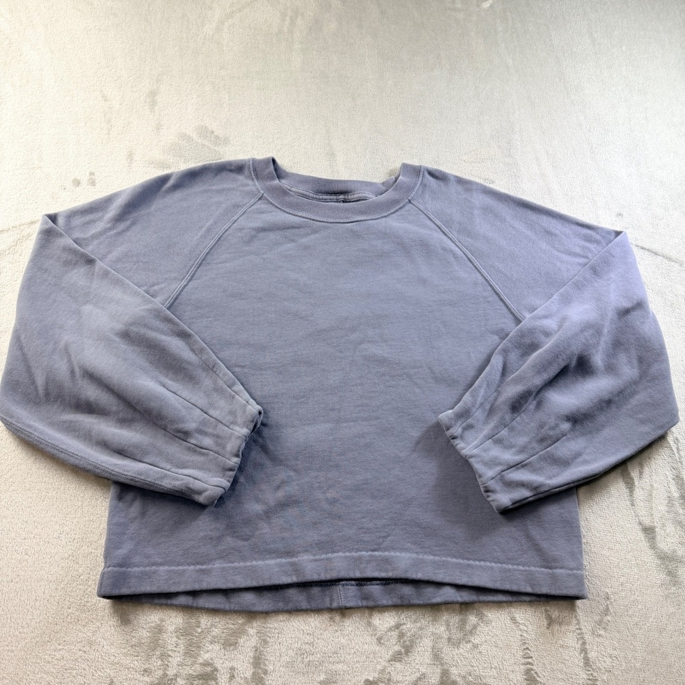 Abercrombie & Fitch Soft AF Collection Raglan Sweatshirt Blue Women's Small